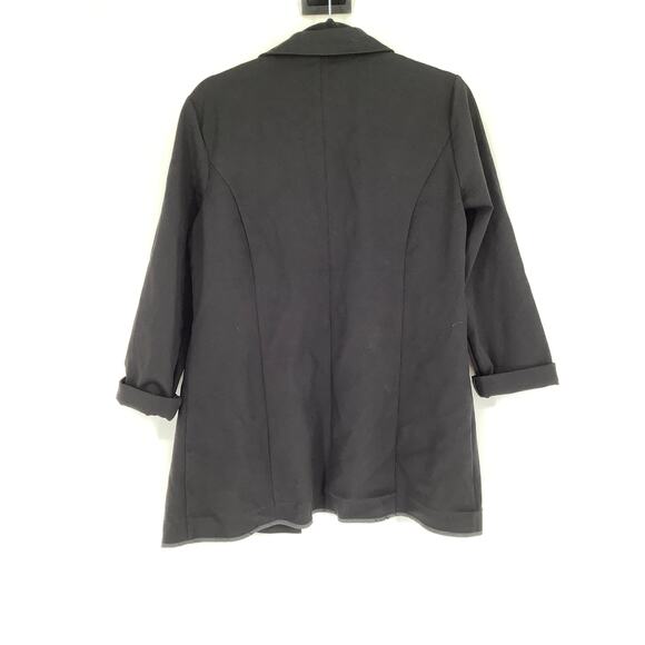 Liverpool Women's Medium Black Boyfriend Blazer Light Weight Ponte Knit J7-37 - Picture 6 of 9